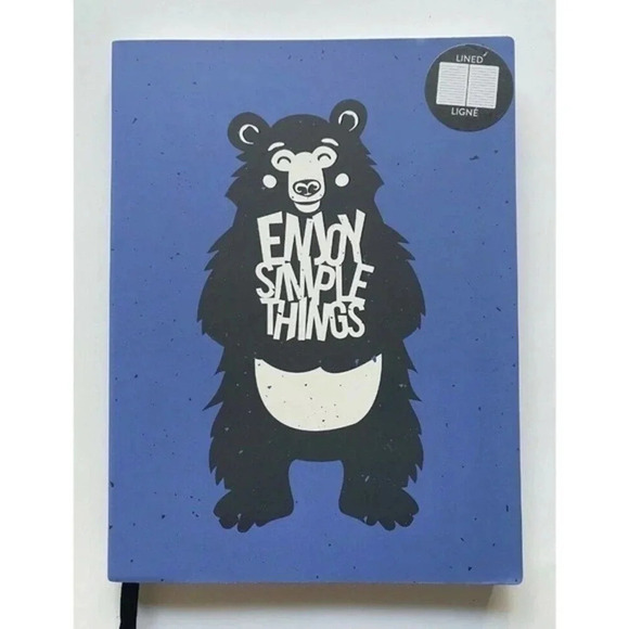 Simple Other - Enjoy‎ Simple Things 96 Pages Lined Journal Bear​​​